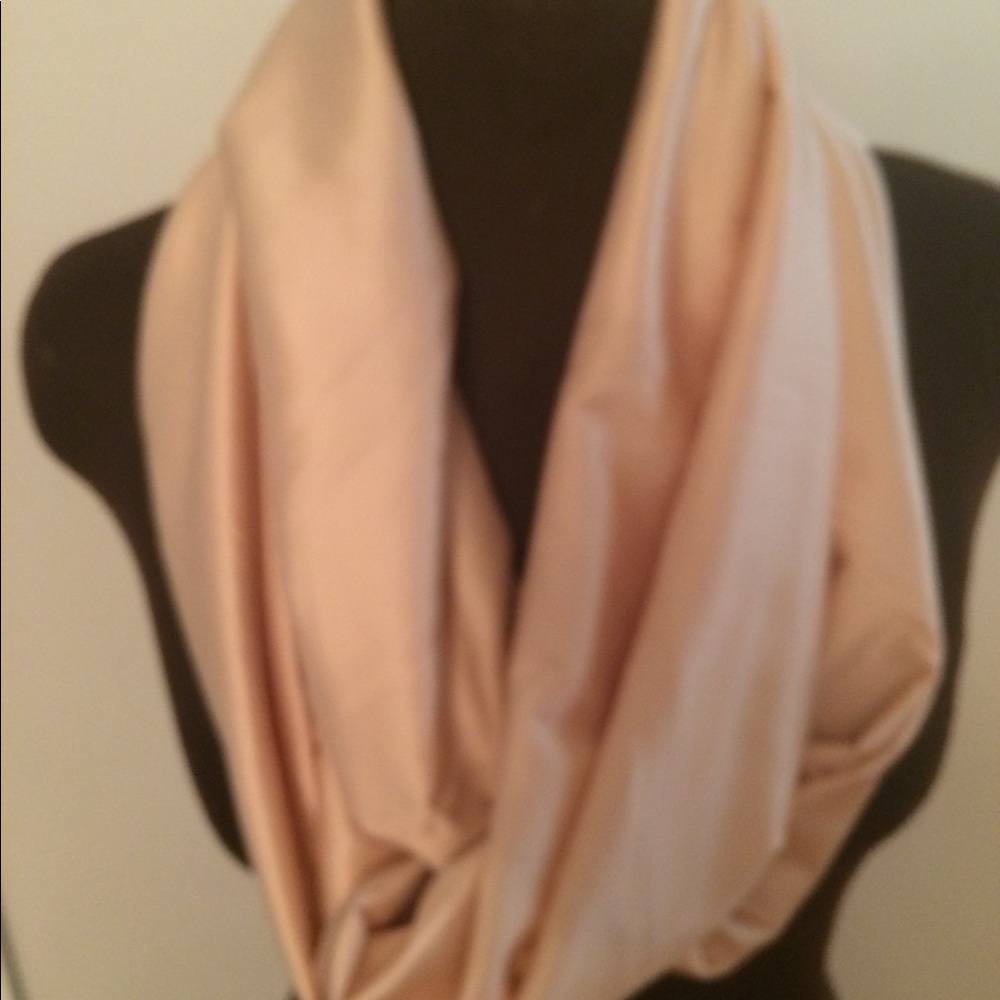 Handmade Peach Women’s Girls Satin Infinity Scarf